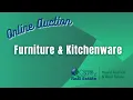 Furniture and Kitchenware Auction
