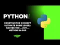 Python Constructor Concept ULTIMATE Guide 2025 Master the -