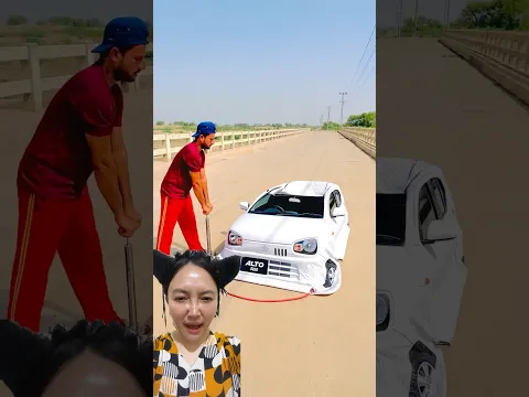 Mobil kok di Pompa ⁉️ jadi mobil beneran 😱😍 #viral #funny #ytshorts # #comedy