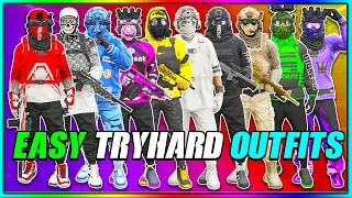 SOLO 10 BEST EASY TO MAKE MODDED TRYHARD OUTFITS AFTER PATCH 1 72 GTA Online Clothing Glitches