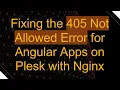 Fixing the 405 Not Allowed Error for Angular Apps on Plesk with Nginx