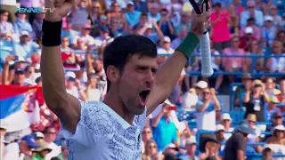 djokovic defeats federer for cincy title and masters history cincinnati 2018 final highlights
