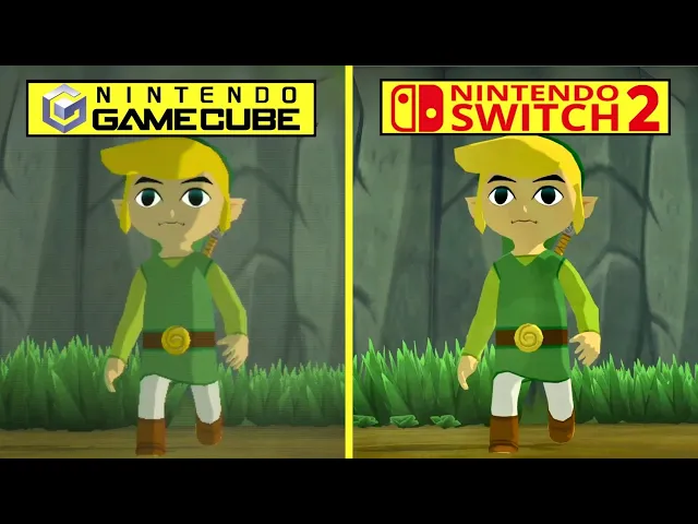 The Legend of Zelda: Wind Waker Switch 2 vs Gamecube Early Graphics Comparison