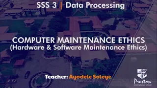 Computer Maintenance Ethics Hardware Software Maintenance Ethics - SSS3 Data Processing