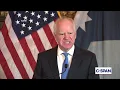 Gov Tim Walz D-MN Announces End of Reelection Campaign