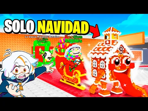 Video Thumbnail: DE $0 A $100 TRILLONES SOLO CON BRAINROT DE NAVIDAD en STEAL A BRAINROT 😮🎅🏻