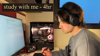 study with me - 4 hours of deep work