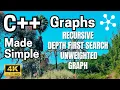 C Made Simple-Data Structures Algorithms-Graphs-Part 7 4 5-Recursive DFS Unweighted Graph