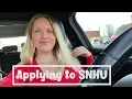 Applying to SNHU Online Schooling