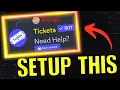 Lagu EASY Ticketsbot Setup For Discord!