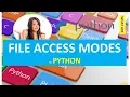 FILE ACCESS MODES IN FILE HANDLING IN PYTHON