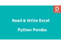 Read Write Excel with Python Pandas