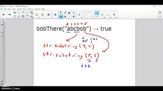Solution to the bobThere CodingBat problem