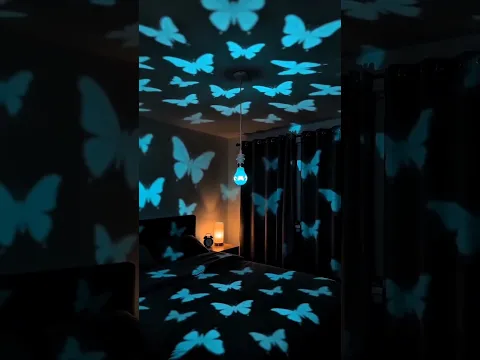 Amazing Butterfly Projector Light π¦π Magical Bedroom Lighting Ideas #shorts#viral