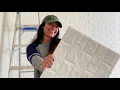 Peel Stick 3D Faux Brick Wall