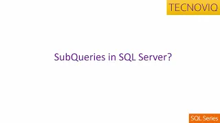 SQL Subqueries - A Beginner s Guide