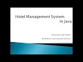 Hotel Management system in java with source code in hindi engineersworld in Part 1