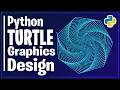 How to Create Heptagon Spiral using Python Turtle Python Turtle Graphics Tutorial Turtle Design