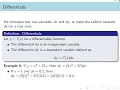 3 11 Linearization and Differentials
