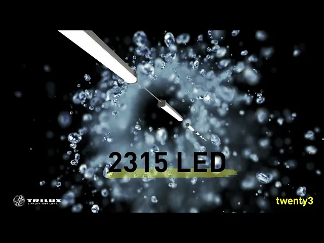Осветително тяло LED 2315 G4 48/33W 4000/6500K 5600/3800lm 135° 50000h IP65 1.5m twenty3 TRILUX, 8427740 под водна струя.