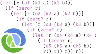 Clojure macros by example recursive comparison chaining