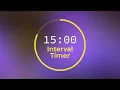 15 Minute Interval Timer 10 hours no music