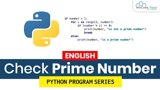 Check Prime Number Using Python Program English