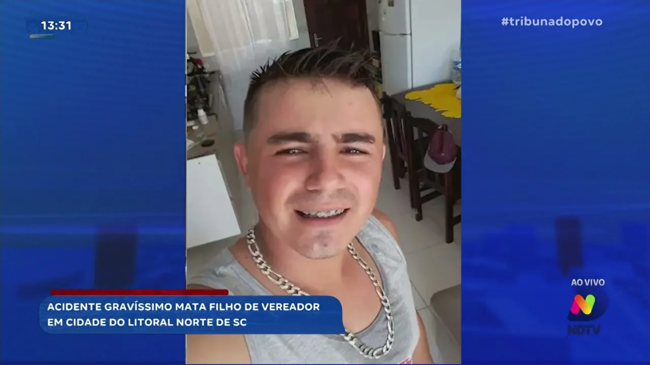 Acidente fatal: filho de vereador de Itapoá vítima de trágica ocorrência no trânsito