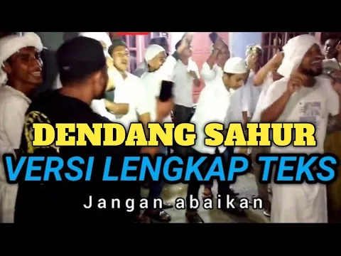 Download MP3 Dendang Sahur Viral Tiktok Versi Lengkap Teks @ninomahnand