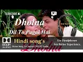 Lagu Dholna - Dil To Pagal He - dolby audio hindi song.