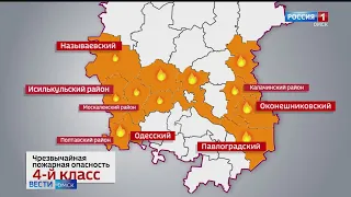 Пожары начали полыхать и на севере Омской области
