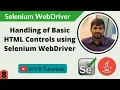 Handling of Basic HTML Controls using Selenium WebDriver