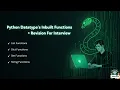 Python Built-in Methods Revision List Dictionary Set String - Thamu