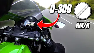 kawasaki zx 10r acceleration 0 300 km h pure sound