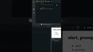 alert prompt and confirm in JavaScript -