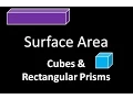 Geometry Surface Area of Cube Rectangular Prism