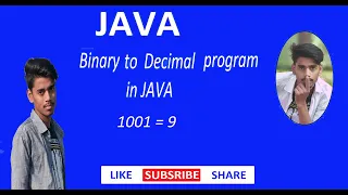 Program to Convert Binary to Decimal in Java