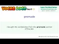 Premade - English Pronunciation Definition Synonyms Antonyms Example Sentence