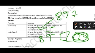 Python Functions I Class 11 Computer Science Chapter 7 NCERT Book Ex Explanation PDF