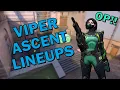 VIPER ASCENT LINEUPS POST BUFF Valorant Viper Setups for Offense and Defense