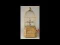 A coin operated singing bird in cage automaton