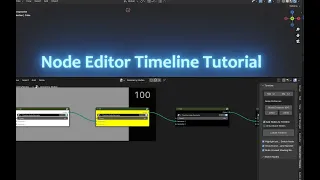 Node Editor Timeline Add-on for blender Tutorial