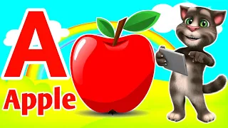 Phonics Song 2 with TWO Words in 3D - A For Apple🍎🍏- ABC Alphabet Songs with Sounds for Children's