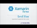 Xamarin Forms Tutorials Scroll View
