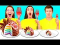 Download Lagu تحدي لوحة كبيرة أو متوسطة أو صغيرة | وصفات المطبخ اللذيذة RaPaPa Challenge