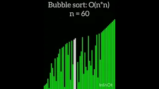 Bubble sort simulation with python and pygame