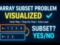 Day 27 Array Subset Problem Explained Visually Hashing Step-by-Step Pointer Walkthrough