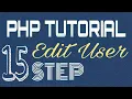 Edit User php tutorial using oops concept php tutorial for beginners Malayalam