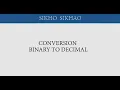 Binary to decimal Conversion In Urdu