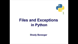 Files and Exceptions in Python